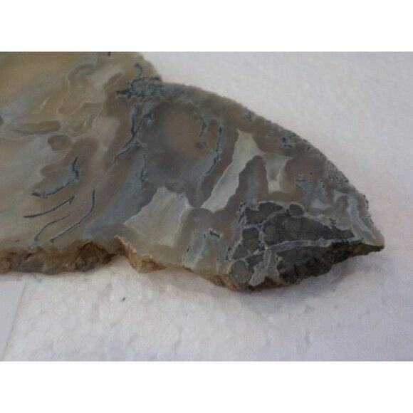 Ochoco Oregon Tube Agate Rock Slab White Gray & Blue Translucent Silica Rich - Picture 4 of 7